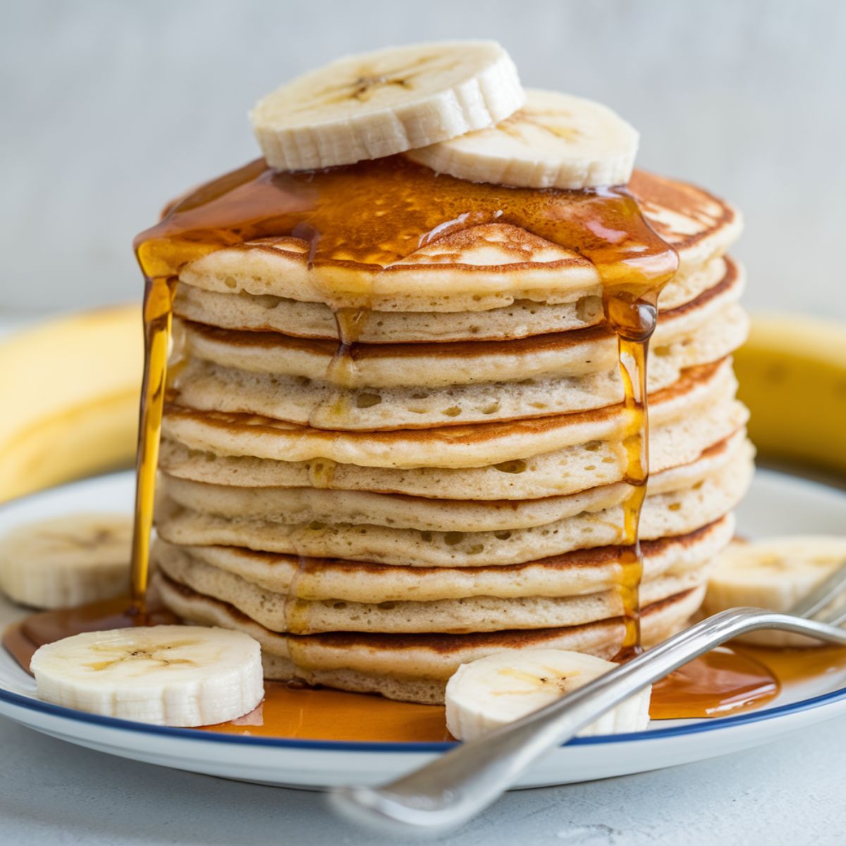 Fluffy Banana Pancakes