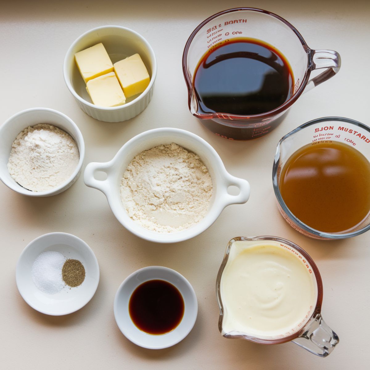 Ingredients For the Cream Sauce
