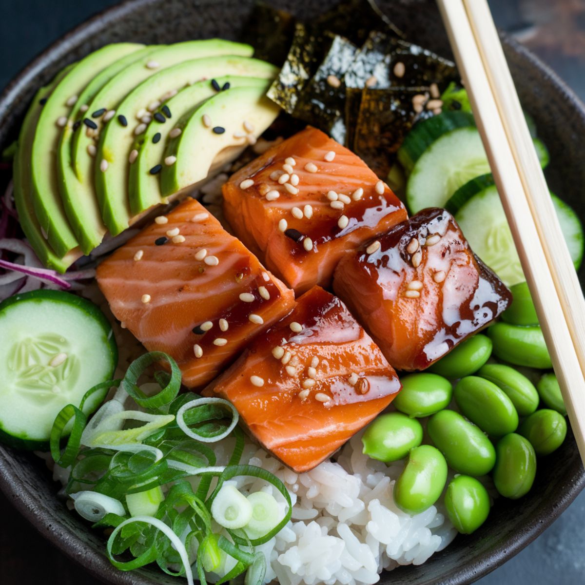 Salmon Rice Bowl Recipe