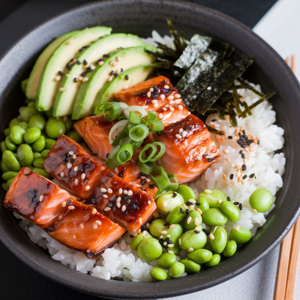 Easy Salmon Rice Bowl Recipe