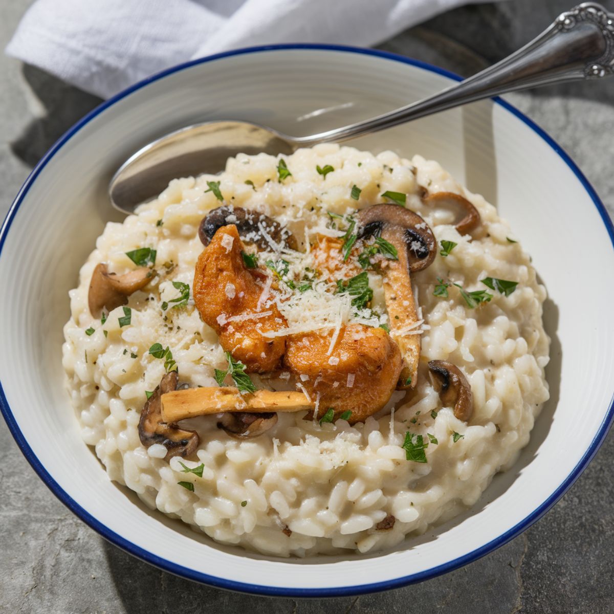 Chicken and Mushroom Risotto