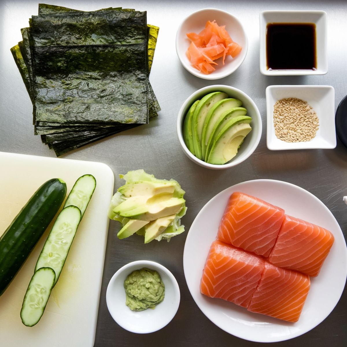 Ingredients
For the sushi roll recipe