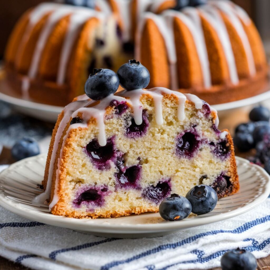 Easy blueberry pound cake recipe