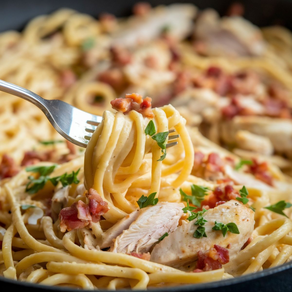 Creamy Chicken Carbonara Recipe