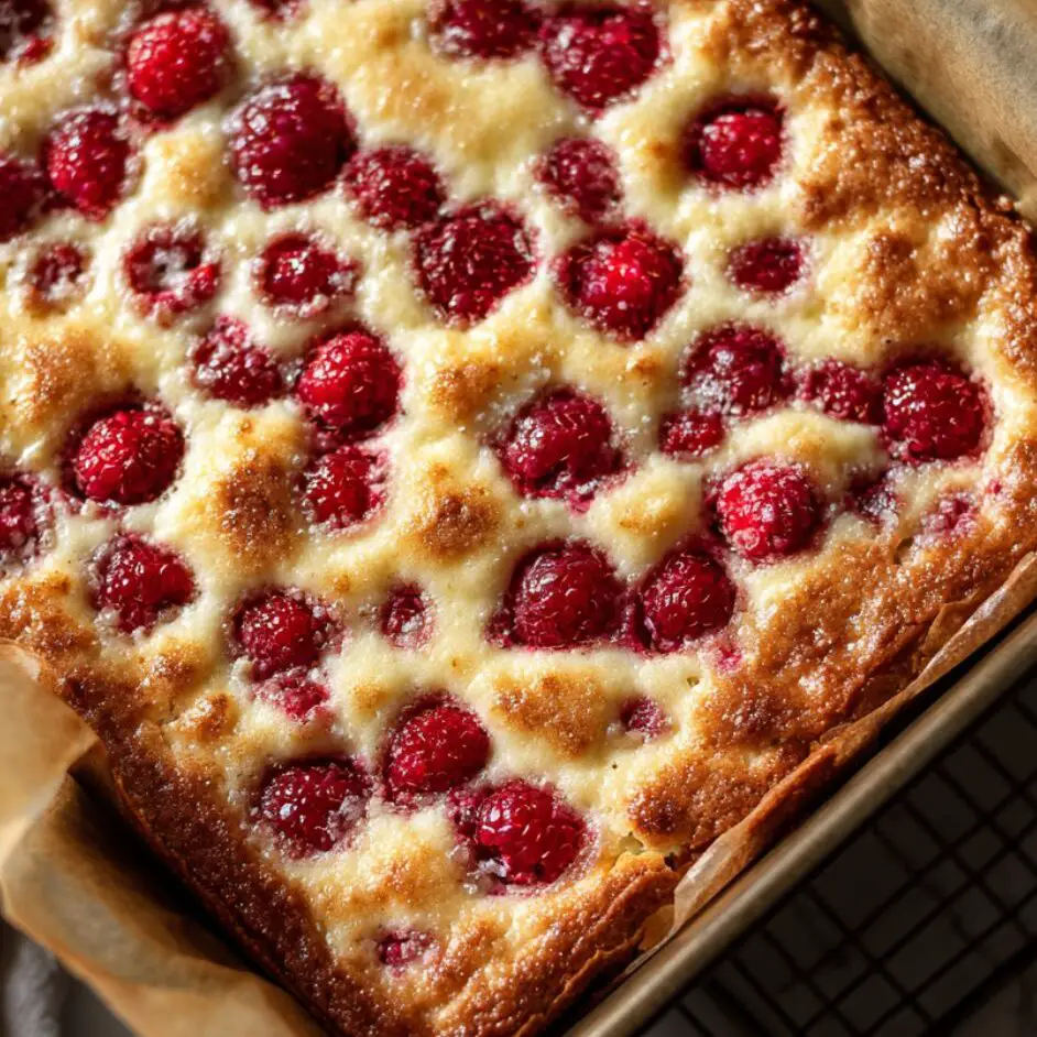 Bake until just set and let cool completely before slicing.