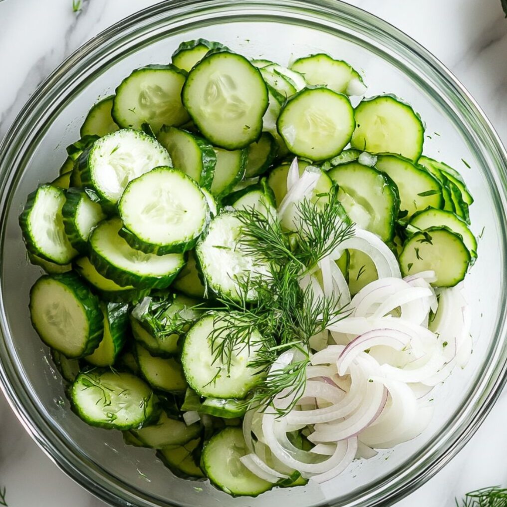 Thinly slice onion and whisk the tangy dressing togethe