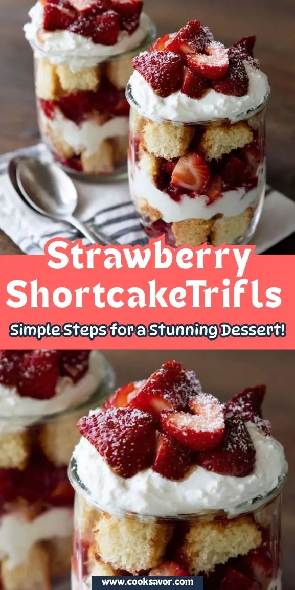 5 Easy Strawberry Shortcake Trifles Recipe ; Irresistible Summer Dessert